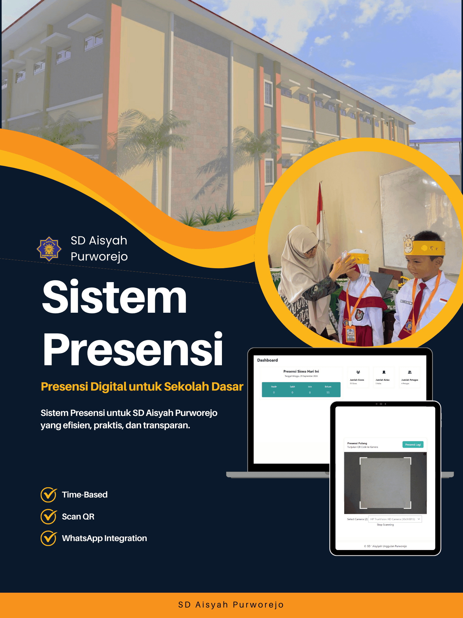 Presensi Siswa - SD Aisyah Purworejo hero preview